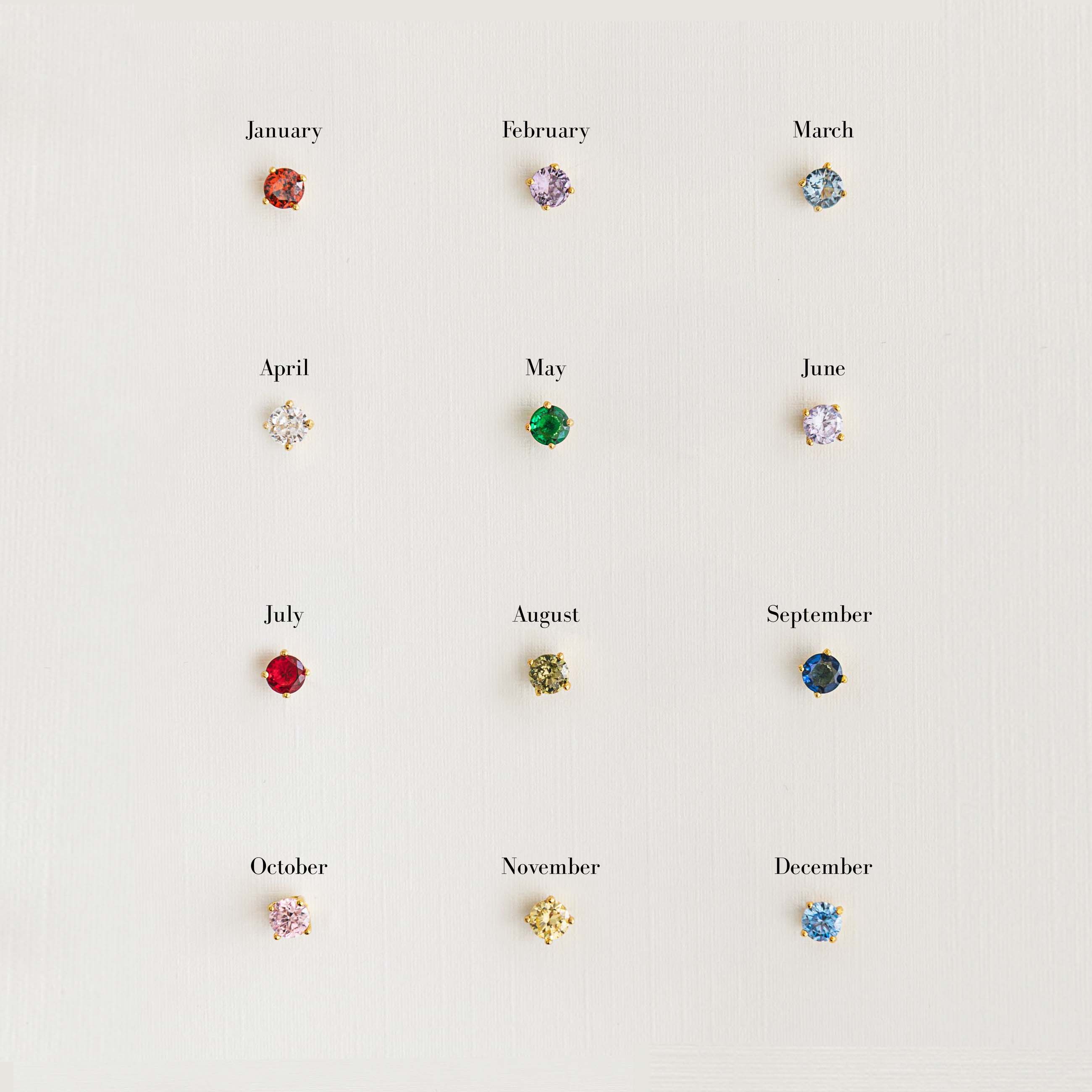 Ophelia Birthstone Studs