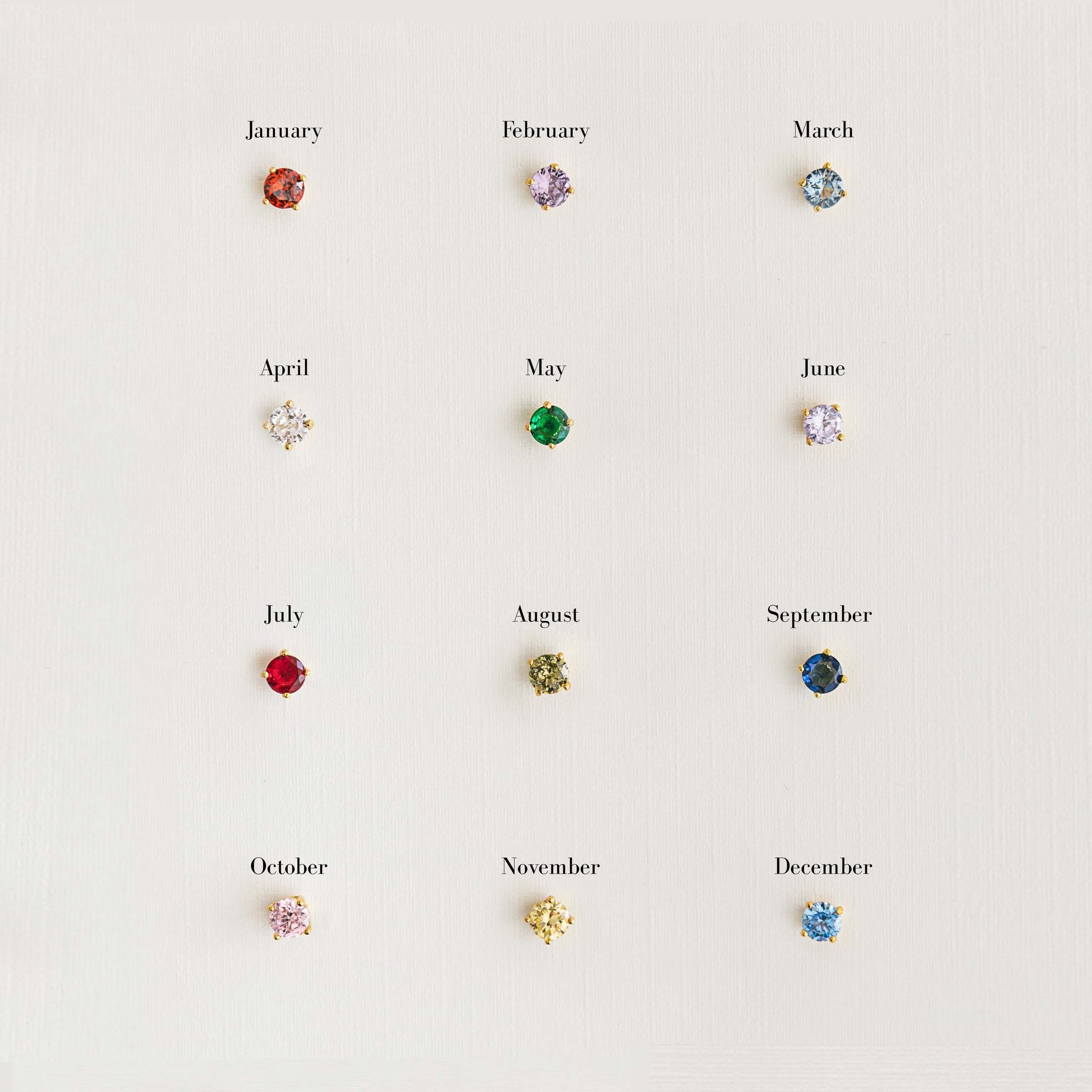 Ophelia Birthstone Studs